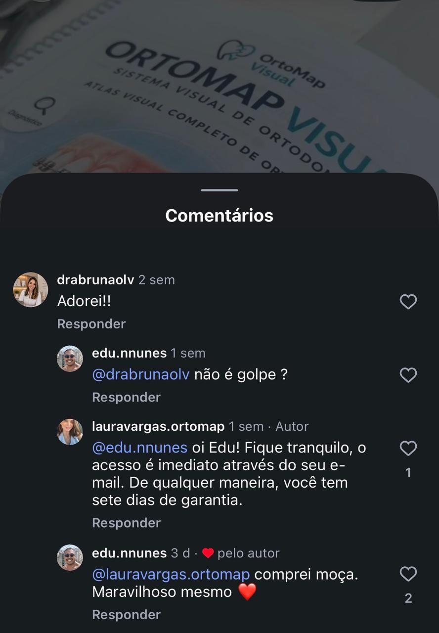 Comentário de cliente dizendo que comprou e que o material é maravilhoso